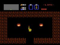 une photo d'Ã©cran de The Legend of Zelda sur Nintendo Nes